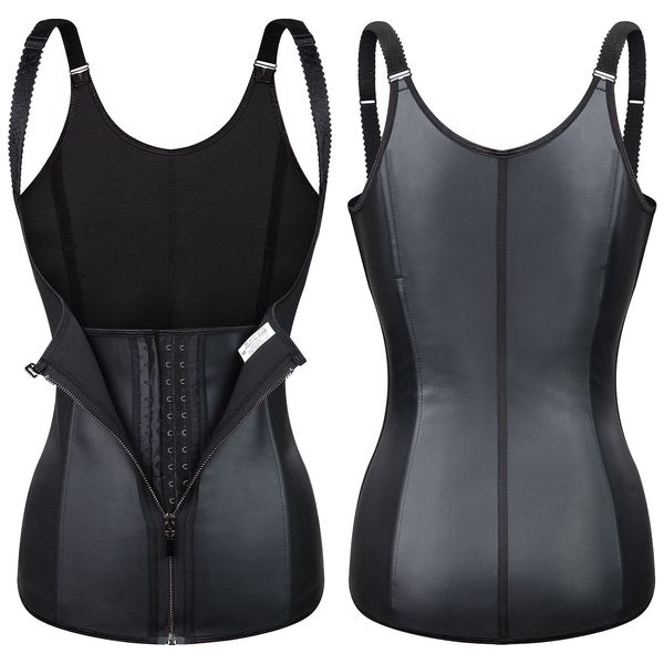 Shapers da donna 100% Latex Vest Waist Trainer Body Shaper Shapewear Donna Corsetto Pancia Guaina Cintura dimagrante Cintura riduttiva 9 Steel Bone Fajas 230719