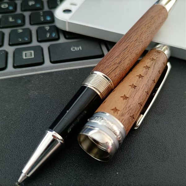 Caneta de rolo Classique de madeira #163 de luxo, opção de canetas esferográficas para escrever presente de designer Business2816