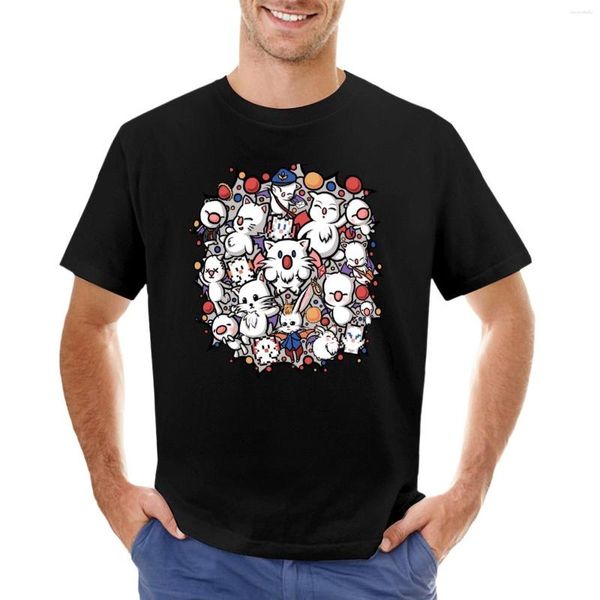 Regatas masculinas Final Fantasy Moogle-verse II T-shirt Meninos Camisa animal print Camisas de suor de secagem rápida Camisetas masculinas