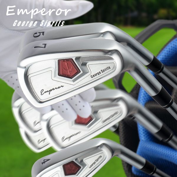 Tacos de golfe originais George Spirits Irons Set Forged Precision 4-9 Pw (7PCS) Manual Grinding Right Handed UPS DHL FEDEX Free Shiping