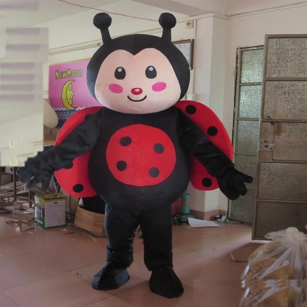 2018 Costume mascotte coccinella adulto di alta qualità per adulti da indossare231U