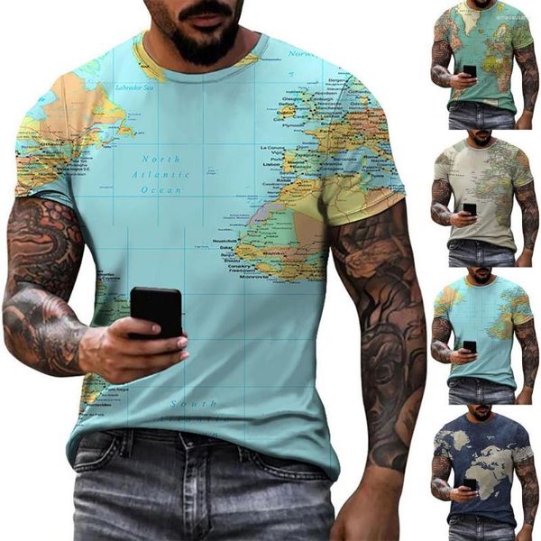 Männer Casual Hemden 2023 Baumwolle Sommer T-shirt Drucken Karte Kurzarm Männer Top Für Den Täglichen Verschleiß Mode Fitness T hemd