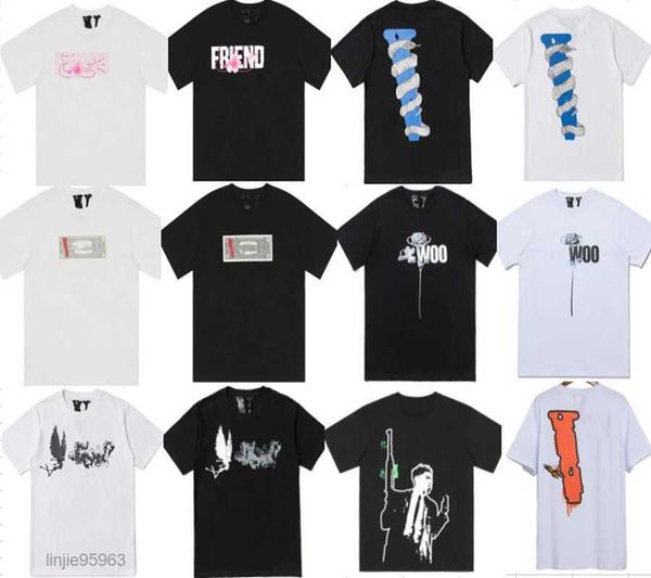 v Lone Tshirt Mens Womens Designer Big T-shirts Impresso Fashion Man T-shirt Cotton Tees Casual Manga Curta Hip Hop Streetwear T-shirts Us Size S-xl-222