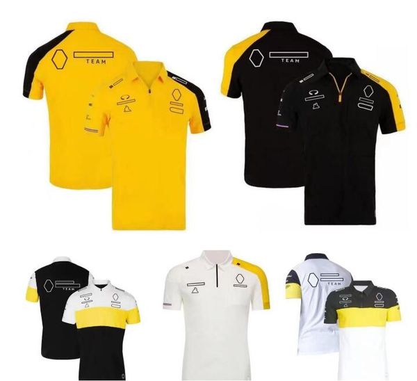 F1 Racing Polo de manga curta camisa de lapela de verão mesmo estilo personalizado