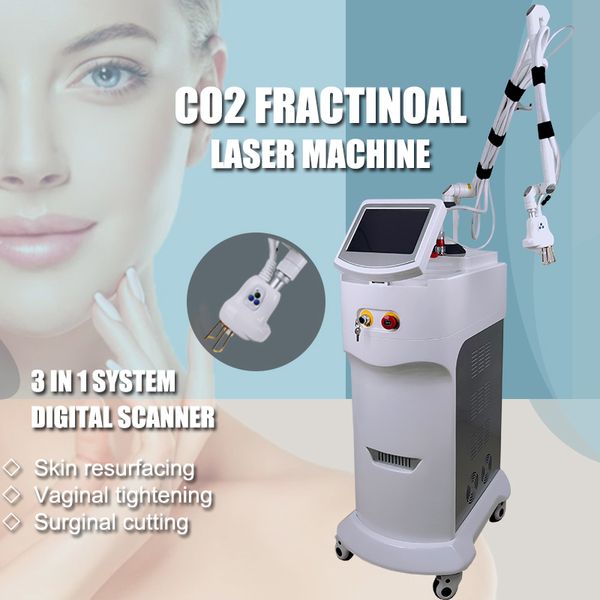 Laser de CO2 fracionário RF pele resurfacing máquina de beleza clínica equipamentos de cuidados com a pele 70 W configuração de alta potência coerente
