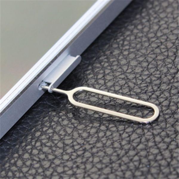 1000pcs Sim Card Insertion Removal Tool Apri ago Espulsore Sim card tray eject pin tool open eject pin SIM Card Pin per Smart p324t