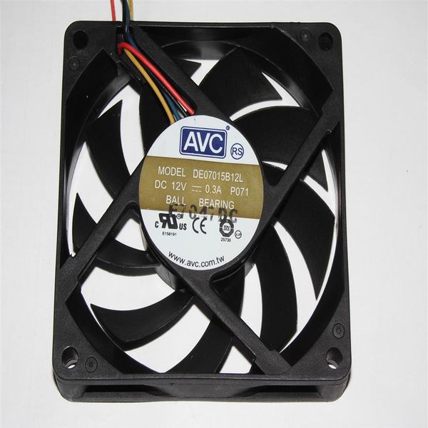 AVC 7015 DE07015B12L 12V 0 3A 4WIRE BALL HEARTING CPU Охлаждающий вентилятор3496