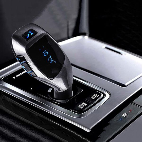 Hands Bluetooth Car Kit Wireless Transmitter Fm Radio Adapter FM Modulator MP3 Player TF Card USB Car Lighter Charger 214p