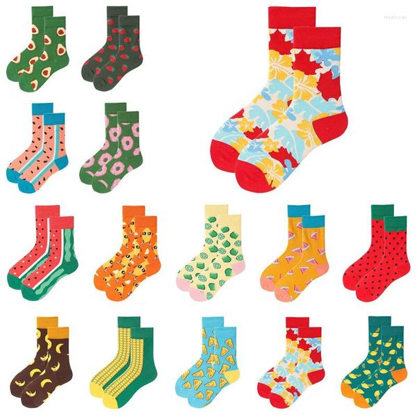 Frauen Socken Mode Marke HAPPY Baumwolle Lustige Schöne Früchte Kartoffel Straße Herzen Gilrs Kleid Kreative Weibliche