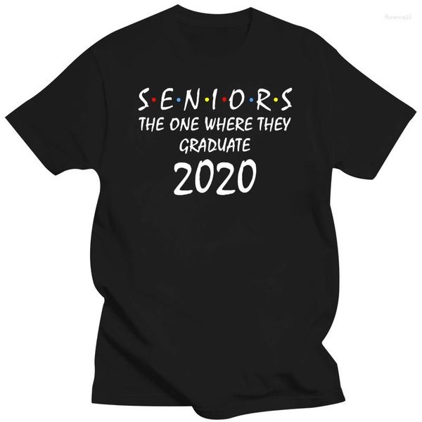 Herren-T-Shirts, bedruckt, Senioren 2023, The One Where They Graduate, T-Shirt, Herren-Shirt, Baumwolle, T-Shirt, O-Ausschnitt, kurzärmelig, Damen