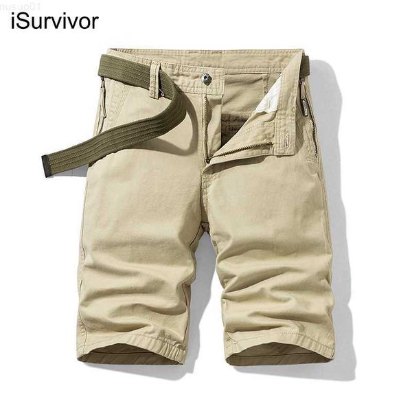 Shorts masculinos iSurvivor 2022 verão japonês novas calças masculinas tamanho grande calças de cinco pontas calças de harém juvenis shorts de vários bolsos de alta qualidade L230719