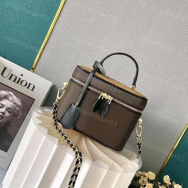 Borsa da trucco di design Borse a tracolla di lusso borse da toilette classiche da donna Crossbody Fashion Satchel pochette trousse borsa da donna design a catena borsa goffrata