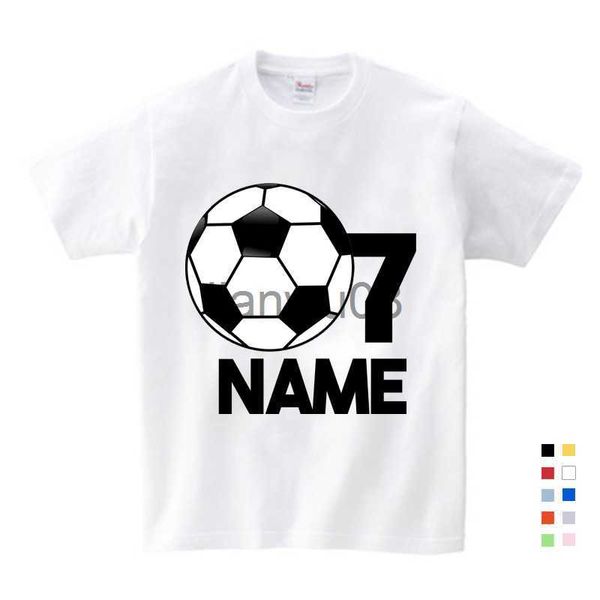 T-shirt Magliette da calcio personalizzate per bambini Il tuo nome Magliette da calcio da calcioMagliette da giorno della partitaMagliette da stagione di calcioTshirt grafica da calcio x0719