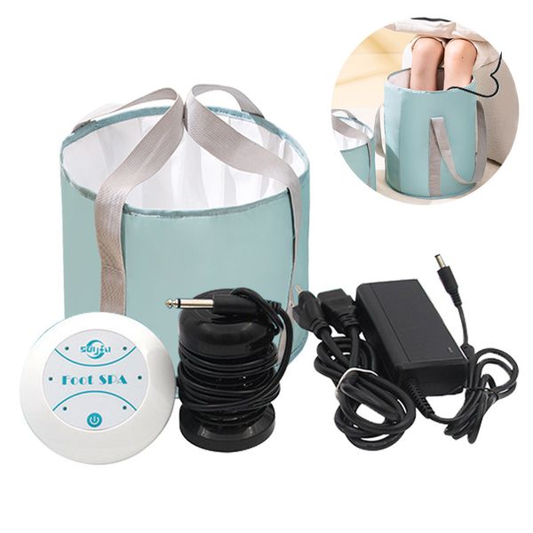 Cuidados com os pés Massagem Ionic Detox Bath Aqua Cell Spa Machine Ion Cleanse Arrays 230718