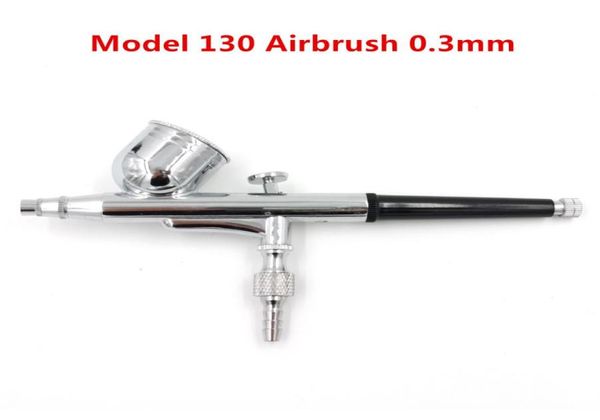 Modell 130 Neue 03-mm-Airbrush-Mini-Farbspritzpistole Dual-Action-Airbrush-Kit 7CC Cup Cake Dekorieren Farbwerkzeug4592843