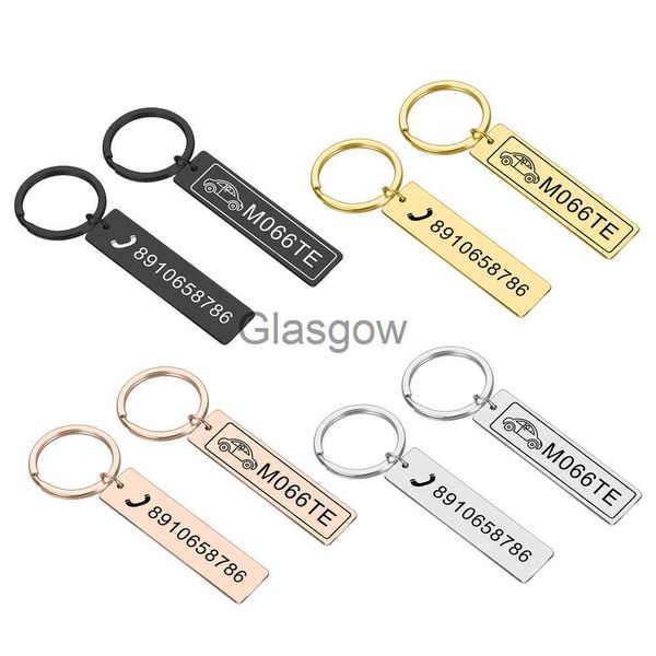 Autoschlüssel, zweiseitig, individueller Schlüsselanhänger für Autokennzeichen, personalisiertes Geschenk für Freundin, Freund, Anti-Verlust-Schlüsselanhänger x0718
