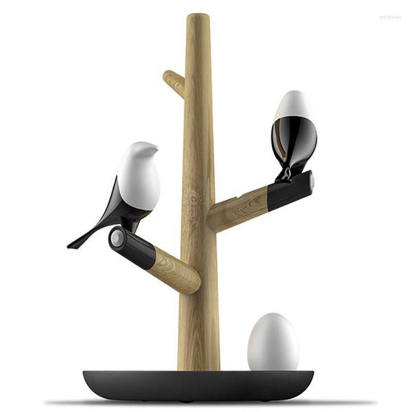 Ночные огни согар Bird USB -зарядное устройство Light Intellicent индукционная светодиодная лампа маленькие яйца на дом украшение