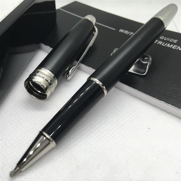 Отправить 1 подарочную кожаную сумку Matte Black Rollerball Pens Ballpoint Pen School Supports Series №2656