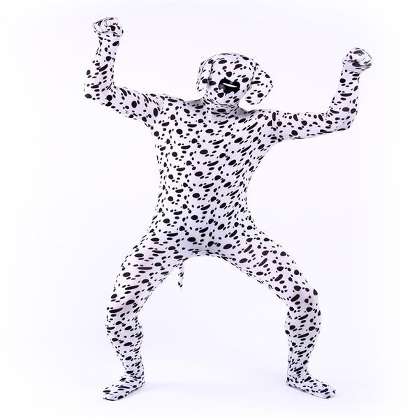 Lycra-Spandex-Zentai passt zu Dalmatiner-Kostümen, Halloween, Cosplay269y