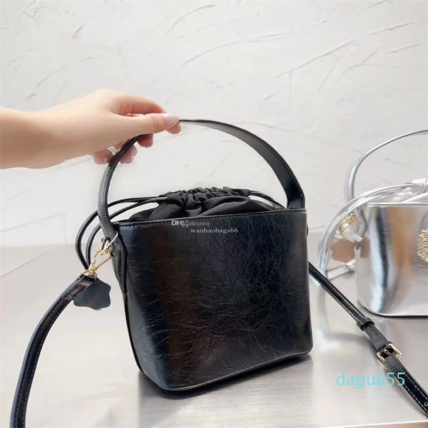 Borse firmate Borsa a secchiello Diamond Women Tote Black Sliver morbida borsa a tracolla da sera da donna boutique