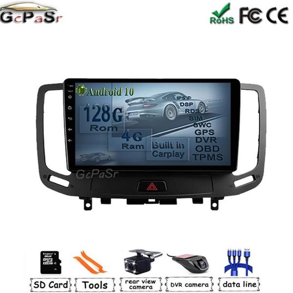 Auto Video 9 ''Android 10 Radio Player Per Voor Infiniti G4 G25 G35 G37 2006 2007 2008 2009 2010 2012 2013 Multimedia232J