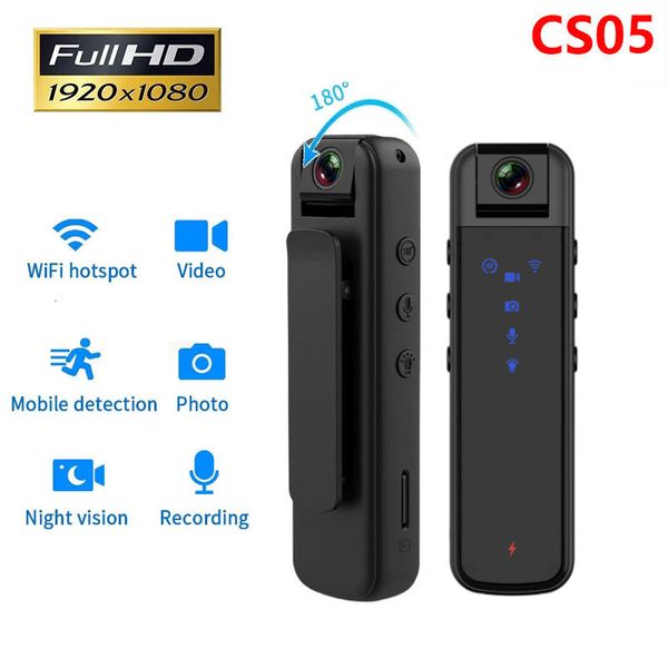 Спортивные боевики видеокамеры Wi -Fi Spot HD 1080p Mini Camera Home DV Магнитный видео -рекордер датчик движения Sport Pocket Маленькая видеокамера 230718