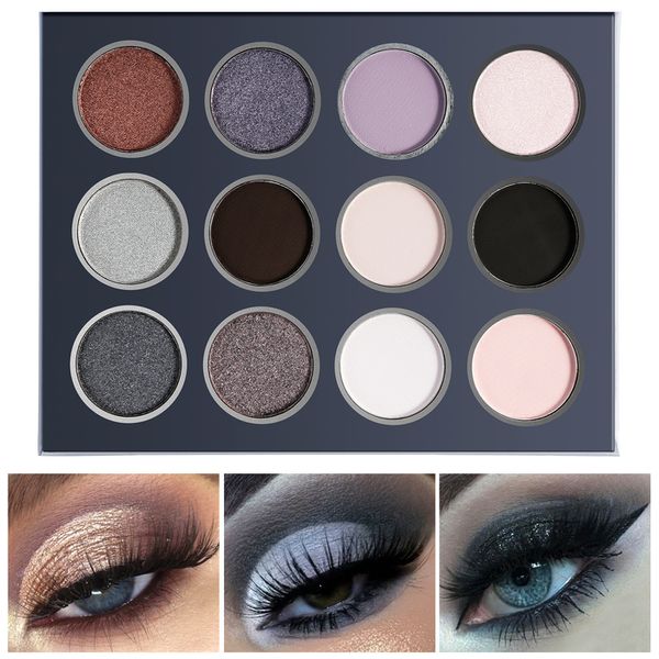 Тени для век de Lanci Node Black The Eyeshadow Палитра Smokey Pigmented Matte Glitter для глаз пигмент макияж милый маленький длительный 230718