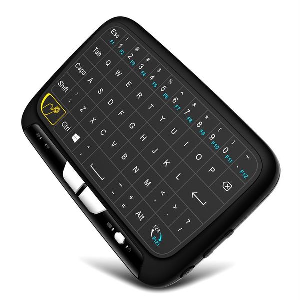 H18 Plus kabellose Tastatur mit Hintergrundbeleuchtung, H18 2 4 GHz Fly Air Mouse, Vollbild-Touchpad, Combo-Fernbedienung, Hintergrundbeleuchtung für PC, Android TV 252R