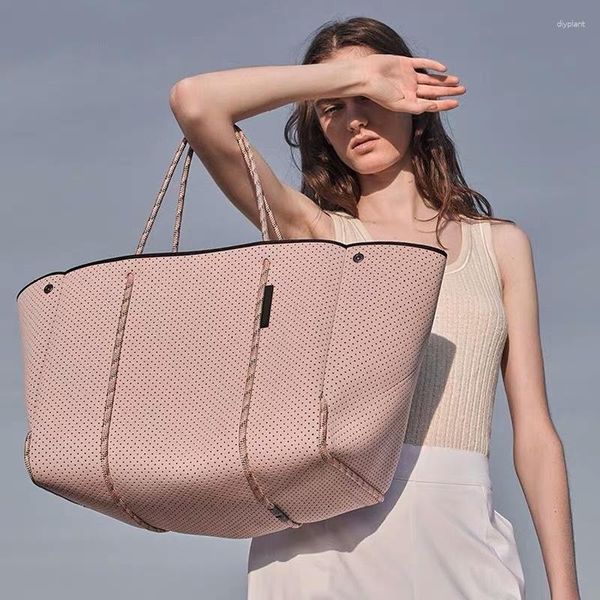 Borse da sera Borsa a mano da donna Borsa a mano in neoprene Spiaggia Estate Spalla di grande capacità Impermeabile Viaggi Vacanze Europeo americano