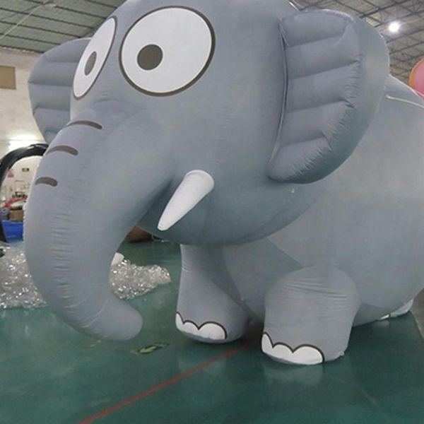 Simpatico elefante gonfiabile personalizzato 2 4 3 4 5mL per il carnevale Decorazione per feste pubblicitarie giganti gonfiabili elefanti display toys194P