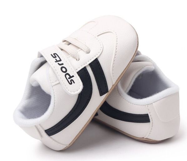 Vendita al dettaglio! First Walker Baby For Girls Scarpe morbide Spring Kids Girl Sneakers Scarpe da neonato bianche size11-12-13