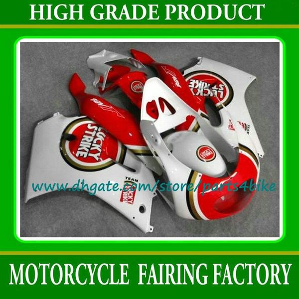 Schiffs-ABS-Verkleidungsset für Suzuki RGV250 91 92 93 94 95 96 weiß LUCKY STRIKE rot VJ22 Teil RGV 250 1991-1996 Verkleidung mit 7 gi2602