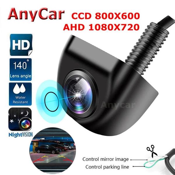 Araba Arka Görünüm Kameraları Park Sensörleri Ahd Ters Kamera Aracı Otomatik CCD HD Yedekleme Arka Bakış 140 Derece Su Geçirmez274p