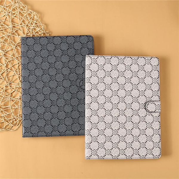 Estojo para tablet com suporte de couro PU de designer de luxo Capa clássica com estampa de flores para iPad mini 234 ipad pro 9 7 10 5 Air 2 à prova de choque 243S