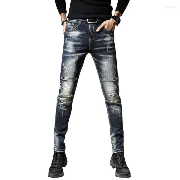 Jeans da uomo DC4647 Fashion 2023 Runway Luxury European Design Party Style Clothing