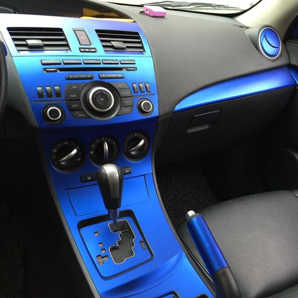 Para mazda 3 2010-2015 painel de controle central interior maçaneta da porta 3d 5d fibra de carbono adesivos decalques estilo do carro accessorie224d