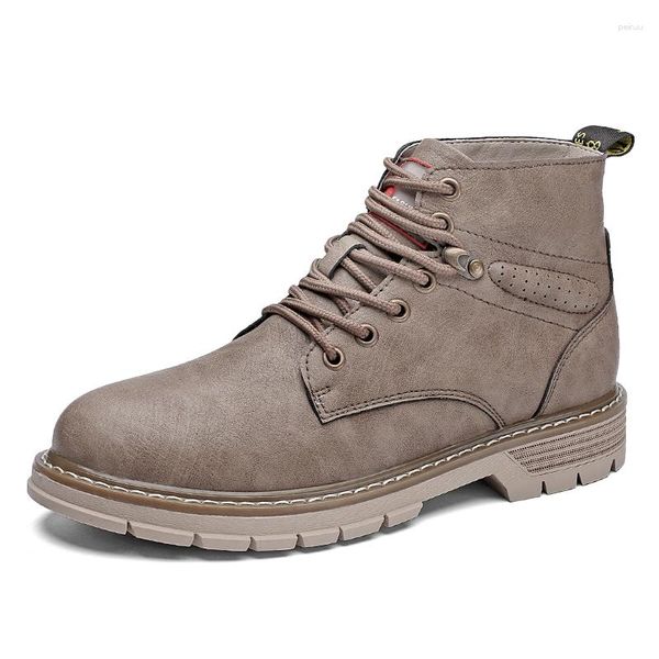 Stivali da uomo in pelle arrivo moda sneaker casual uomo autunno inverno design stivaletto per