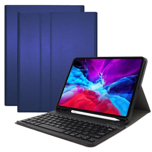 IPad Pro 11 2020 sürümü için Söndürülebilir Kablosuz Bluetooth Klavye Kılıfı Arka Işıklı Dokunmatik Portal Ultra İnce Portföy Deri Cove274n