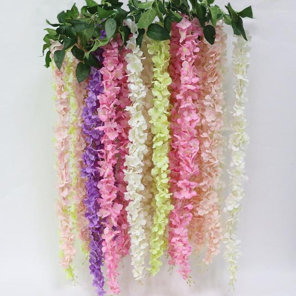 Fiori decorativi JAROWN Glicine artificiale Decorazioni nuziali Viti di fiori Seta per accessori per decorazioni fai da te per feste domestiche