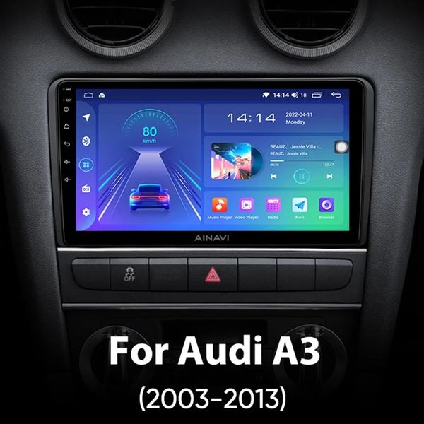 Автомобильное видео мультимедийное видео-игровое игровое положение Android Android для Audi A3 с Bluetooth Wi-Fi задний вид камеры зернорлинк250b