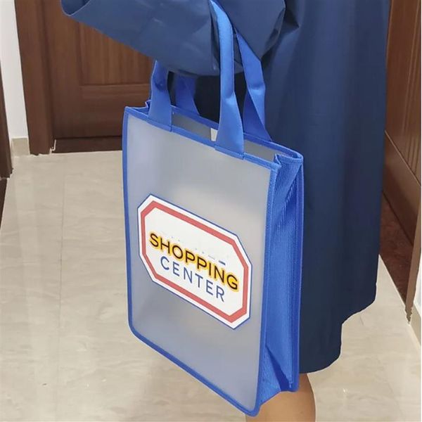 Новый классический водонепроницаемый винтажный стиль шоппинг пластиковый пакет модный паттер