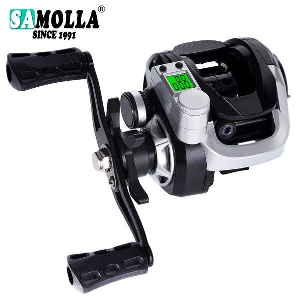 Accessori per la pesca Baitcasting elettronico Schermo a led Mulinello da pesca ad alta velocità 7.2 1 10kg Trascinamento Impermeabile Casting per acqua salata Ruota del tamburo Casting 230718