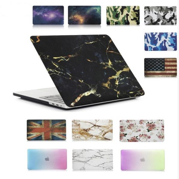 Painting Hard Case Cover Starry Sky Marble Pattern Camouflage Notebook Cover for MacBook New Air 13'' 13inch A1932 Laptop 284z