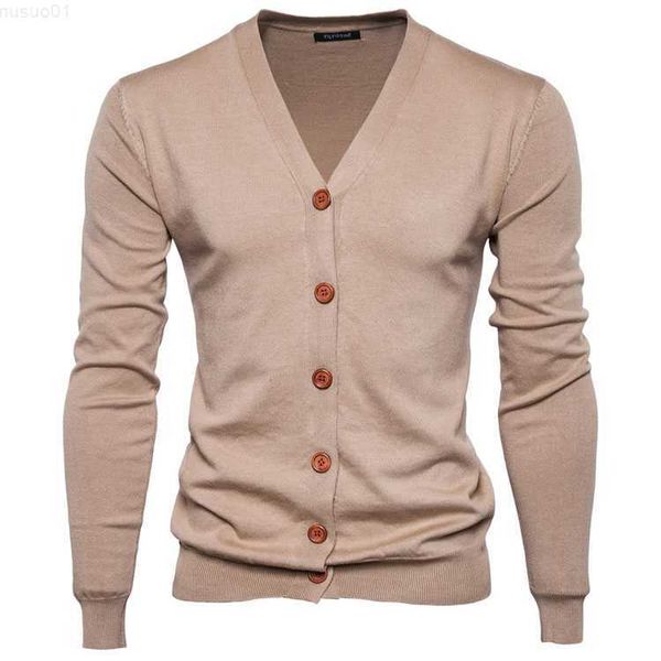 Maglioni da uomo Autunno caldo Nuovi uomini Maglione cardigan con scollo a V Maglione sottile sottile 8 colori Cappotto di lana di grandi dimensioni Uomini genuini Pullover di alta qualità L230719