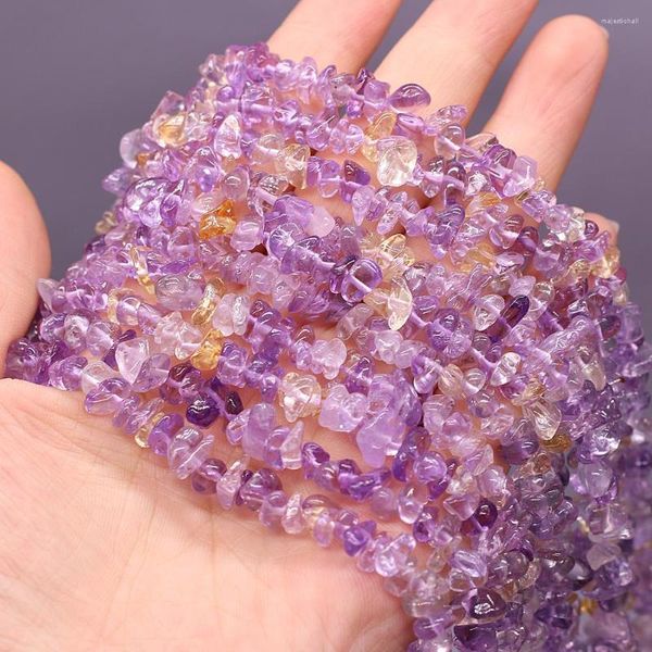 Бусины натуральный камень полудрагорный фиолетовый флуорит нерегулярный гравий для ювелирных изделий изделия из колье браслета DIY