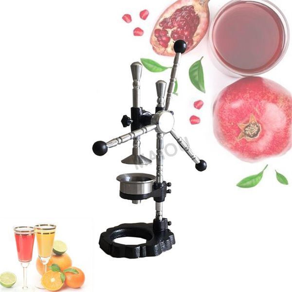 Estrattore di succo di frutta di melograno manuale in acciaio inossidabile Limone arancione Estrattore di succo di frutta Pressa manuale Spremiagrumi Spremiagrumi Premendo Machi New260O