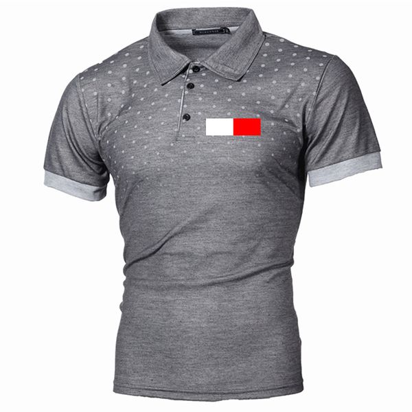 2023 sommer männer Polo Shirt Kurzarm Top Mode Gedruckt Dot Slim Fit Golf Tragen Shirts für Männer Shorts polo 4XL