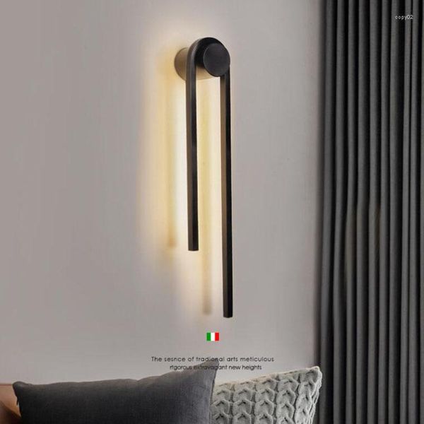 Настенные лампы алюминиевые светодиодные фонари для прикроватной лестничной галереи кухонная галерея офисная комната