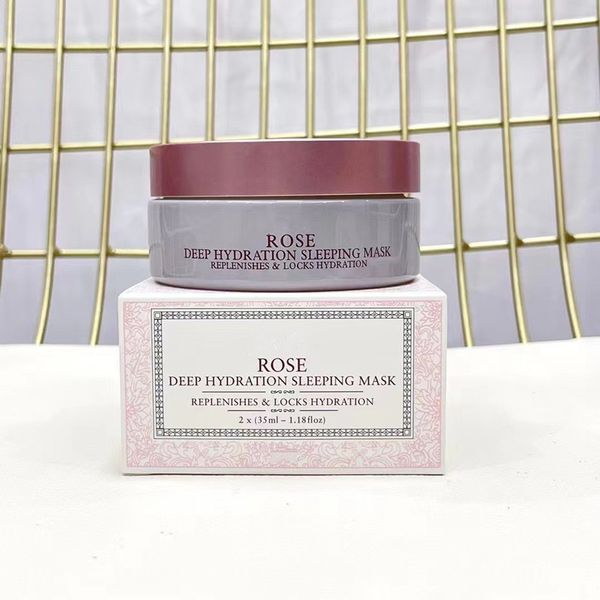 Cosméticos da marca Rose Sleeping Mask Reabastece Mechas Hidratação 2*35ml