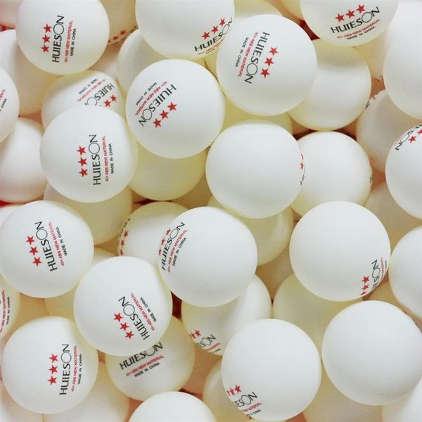 Huieson 30 50 100 inglês novo material bolas de tênis de mesa 3 estrelas 40 bolas de ping pong de plástico abs bolas de treinamento de tênis de mesa 20120275e